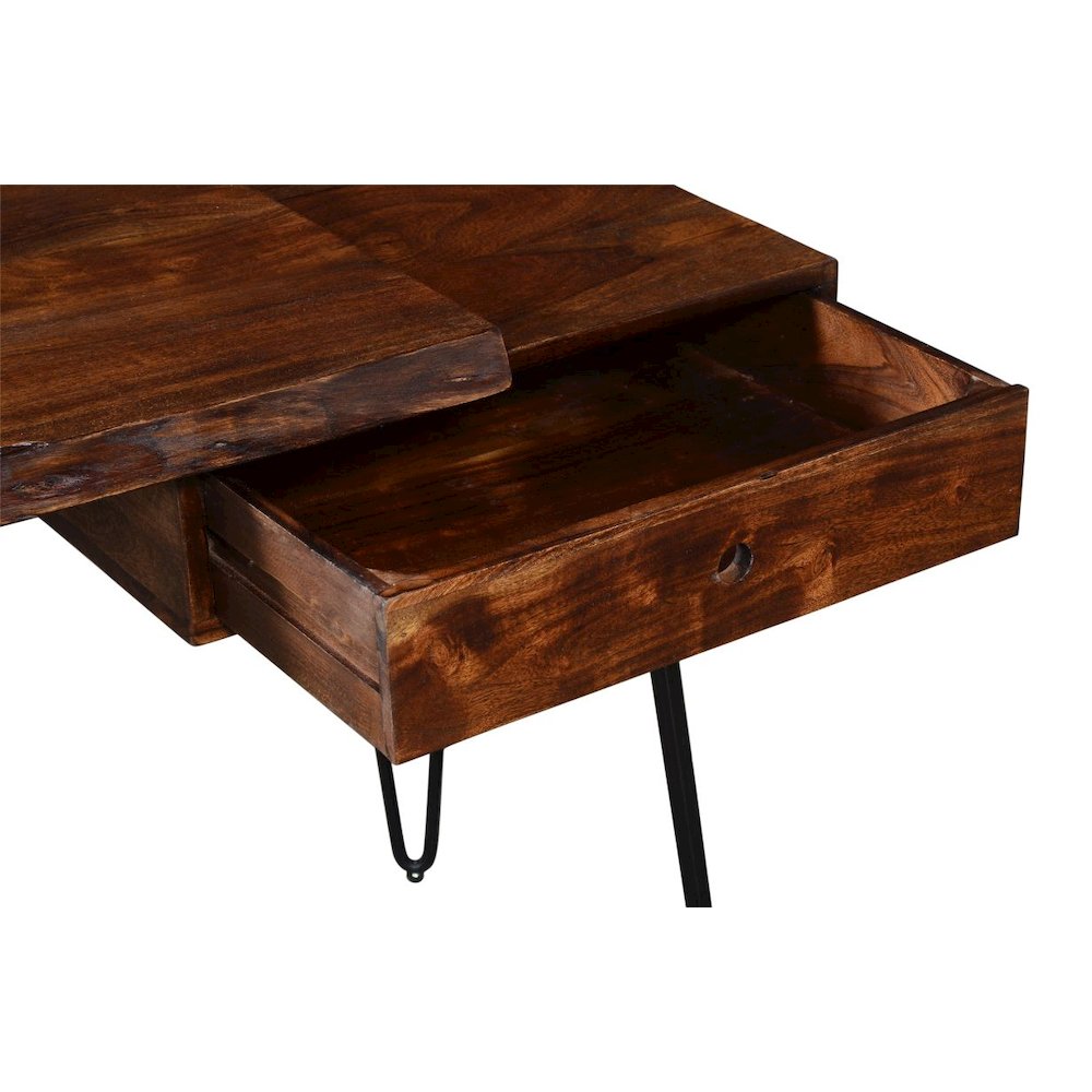 Nature's Edge Solid Acacia Desk with Drawer