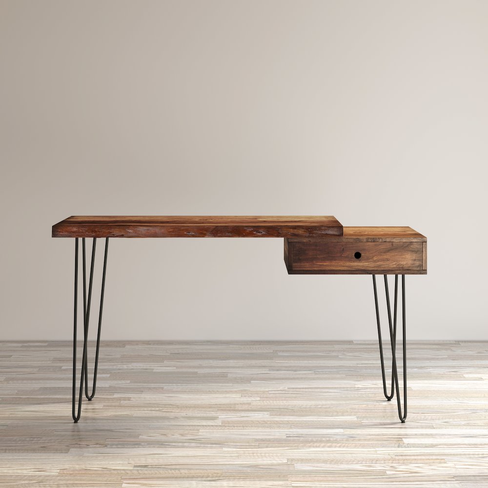 Nature's Edge Solid Acacia Desk with Drawer