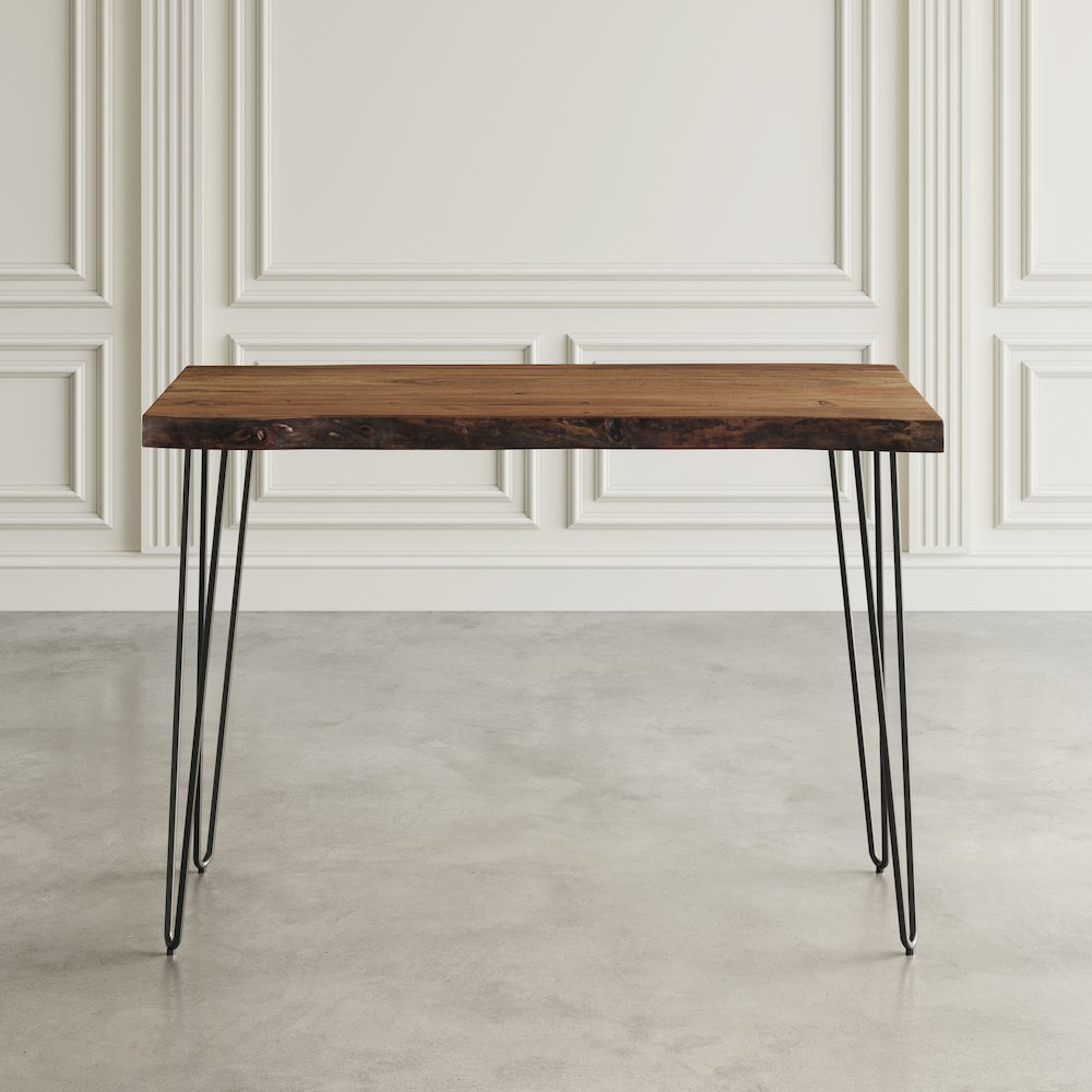 Nature's Edge 52'' Modern Solid Wood Live Edge Counter Height Dining Table