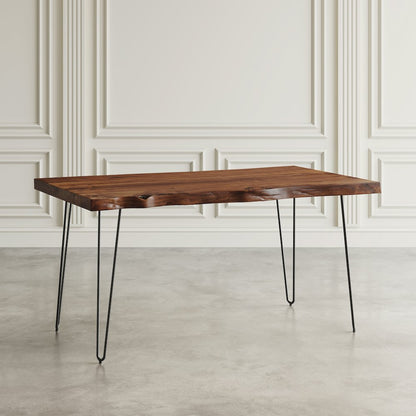 Nature's Edge 60" Solid Wood Modern Live Edge Dining Table