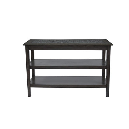 Baroque Sofa 48" Sofa Table with Mosaic Tile Inlay