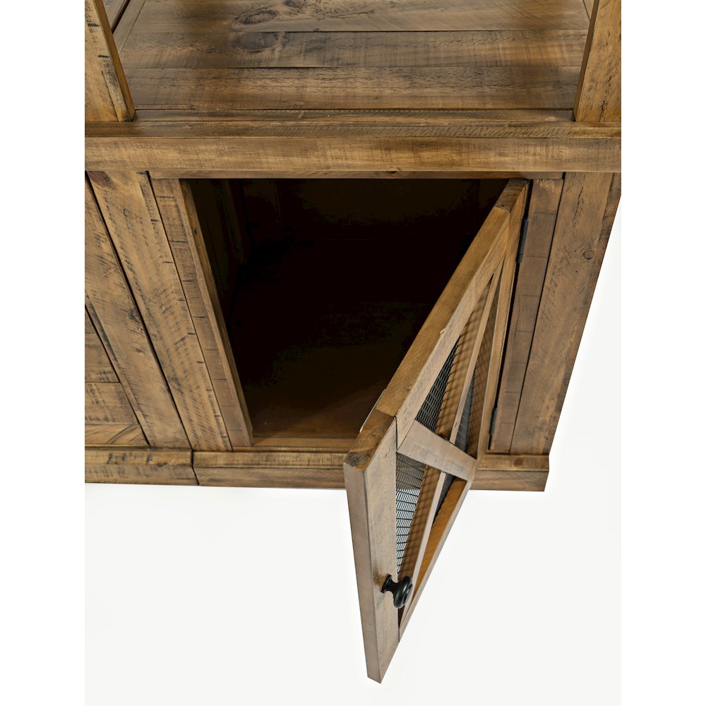 Telluride Rustic Farmhouse Solid Wood Two Pier and Bridge Set