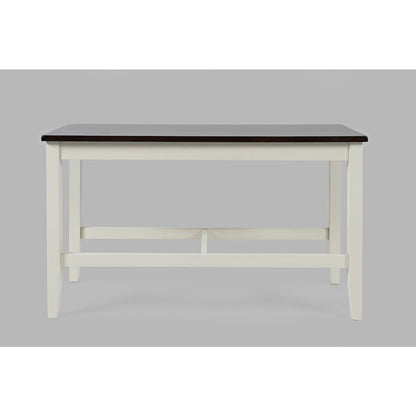 Asbury Park Solid Wood Farmhouse Four Piece Counter Height Dining Set with Bench