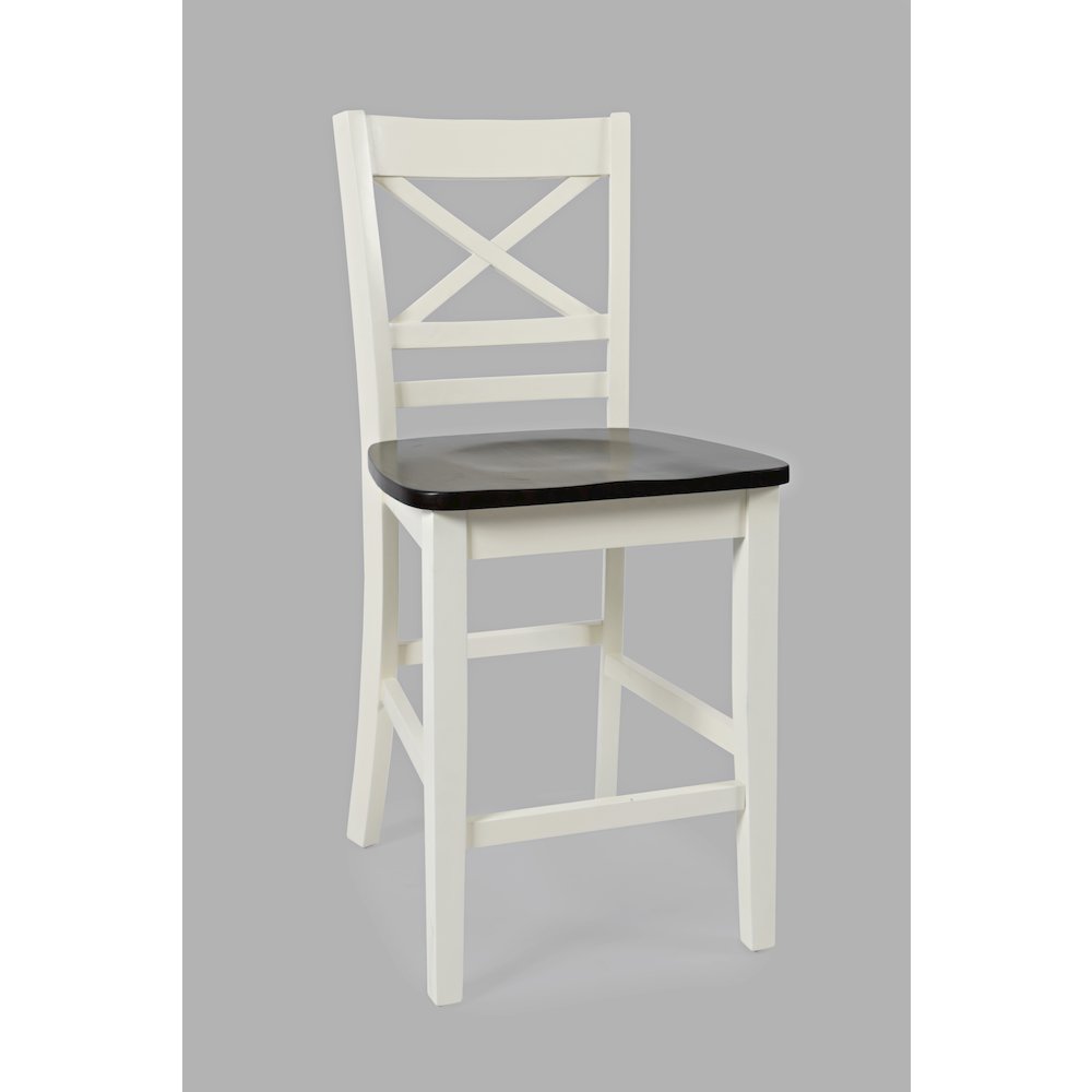 Asbury Park Solid Wood Farmhouse Four Piece Counter Height Dining Set with Bench