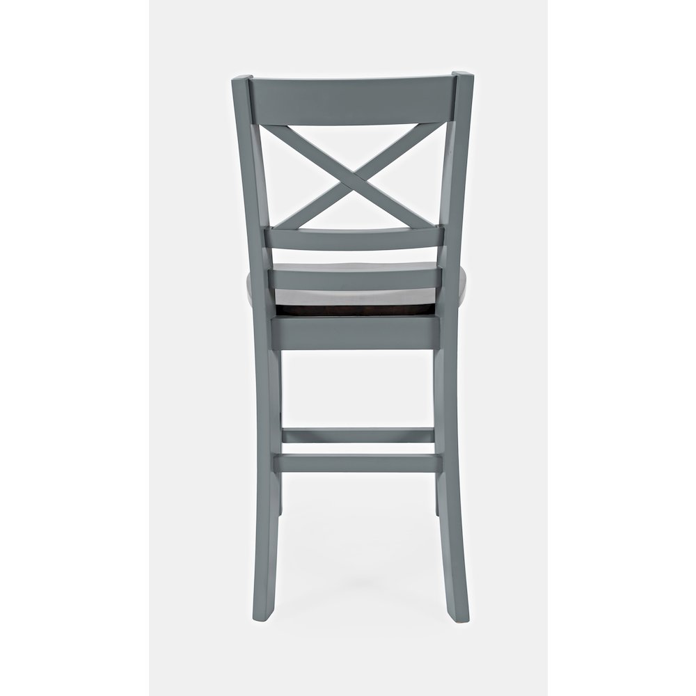 Asbury Park Solid Acacia Farmhouse X Back Stool (Set of 2)