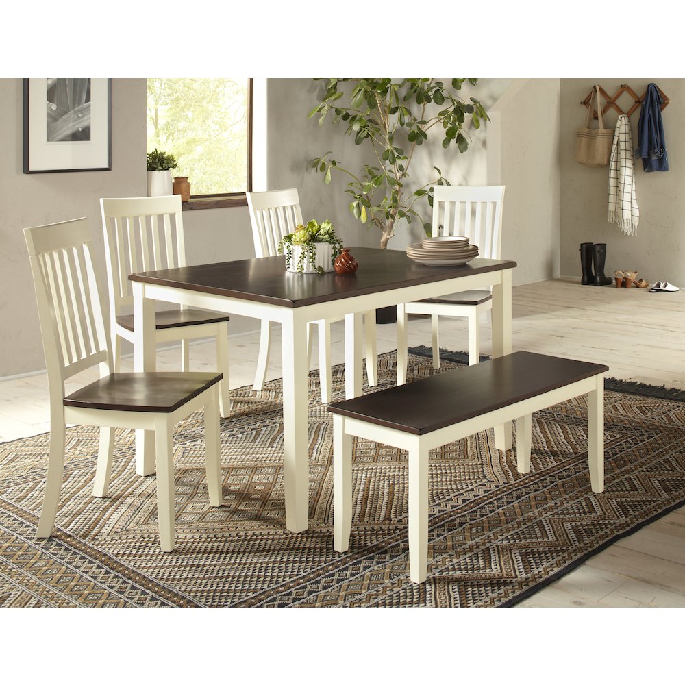 Decatur Lane Farmhouse Solid Wood Dining Chair (Set of 2)
