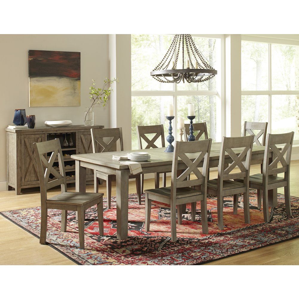 Outer Banks Reclaimed Solid Wood Farmhouse X-Back Chair (Set of 2)