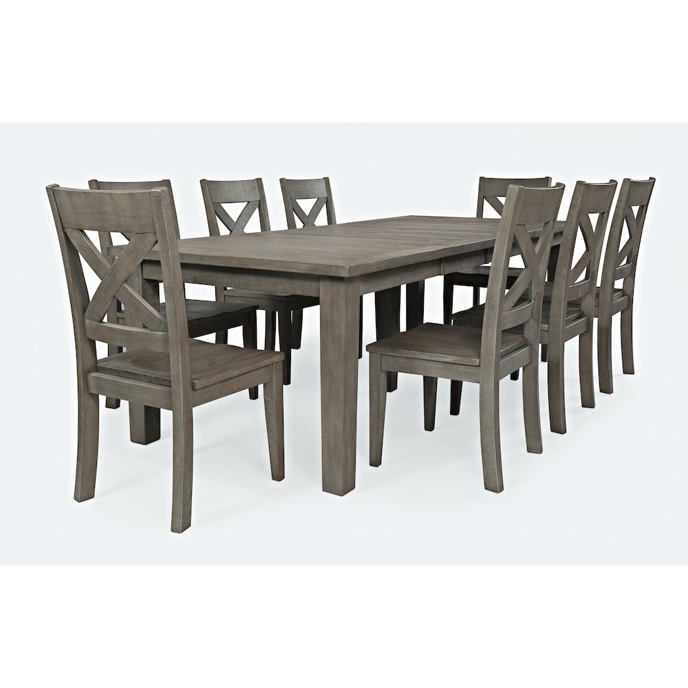 Outer Banks Reclaimed Solid Wood 96" Nine-Piece Farmhouse Dining Set