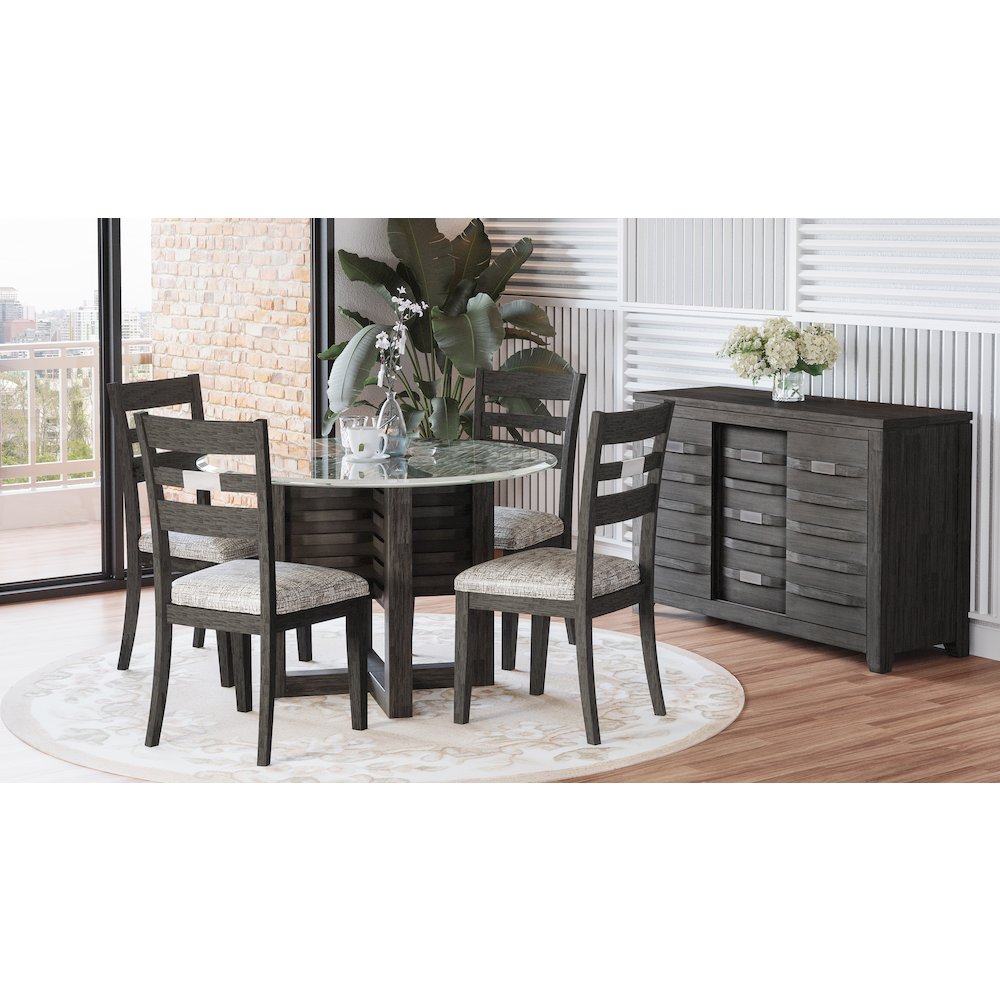 Altamonte Contemporary Upholstered Ladderback Chair (Set of 2)