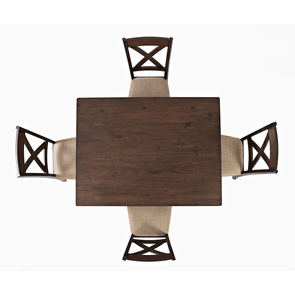 Walnut Creek 5 Piece Dining Set - Table with 4 Chairs