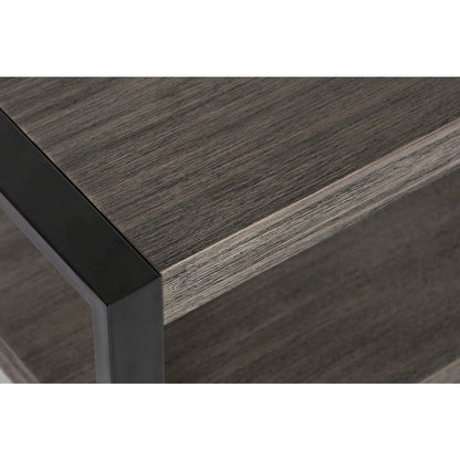 Pinnacle Modern Loft Iron and Wood Grey Sofa Table