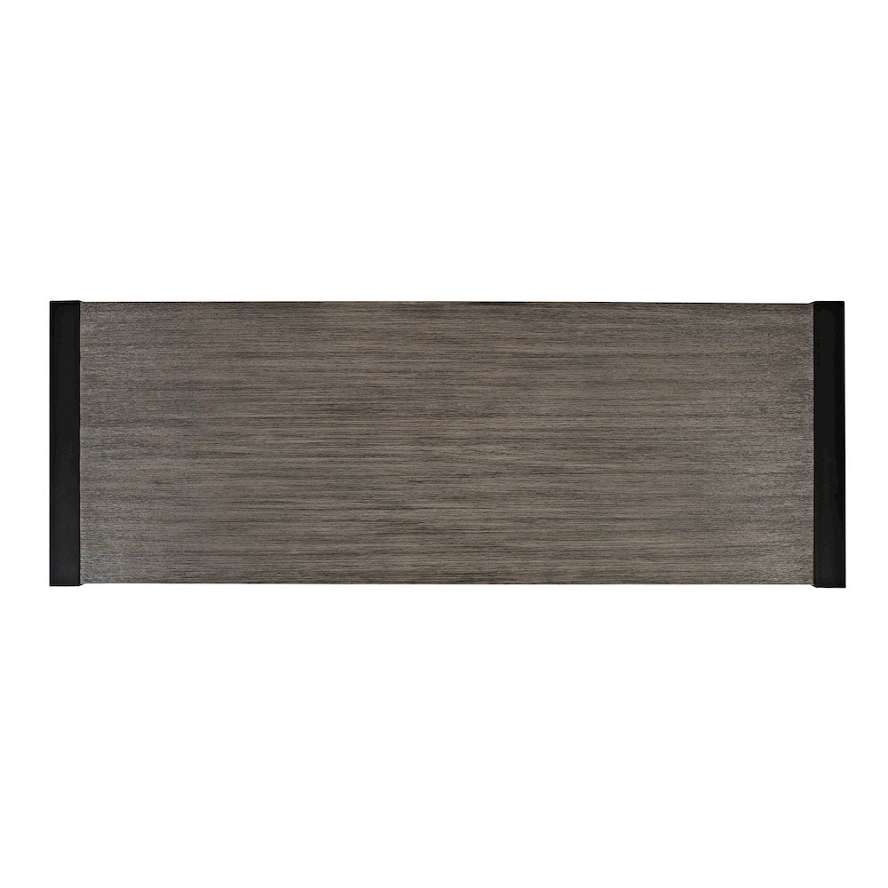 Pinnacle Modern Loft Iron and Wood Grey Sofa Table