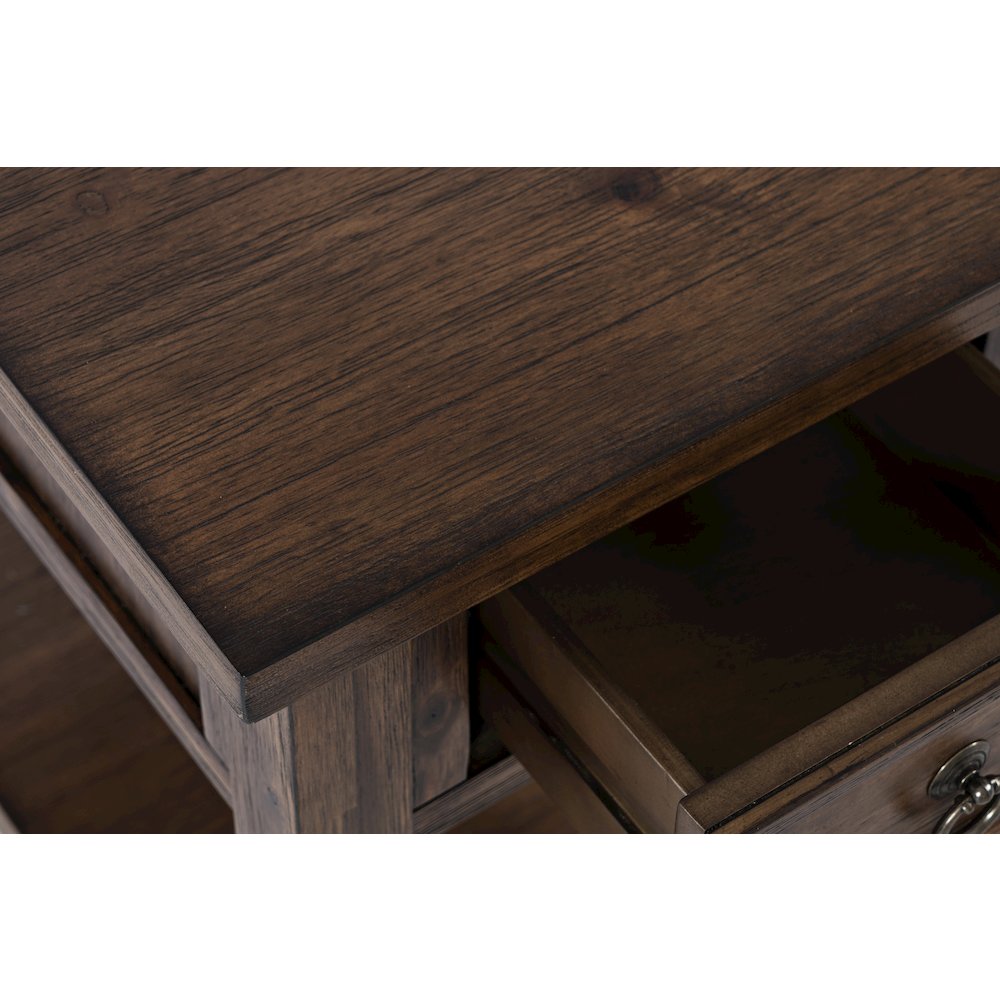 Bakersfield Mission Style  USB Charging Side Table