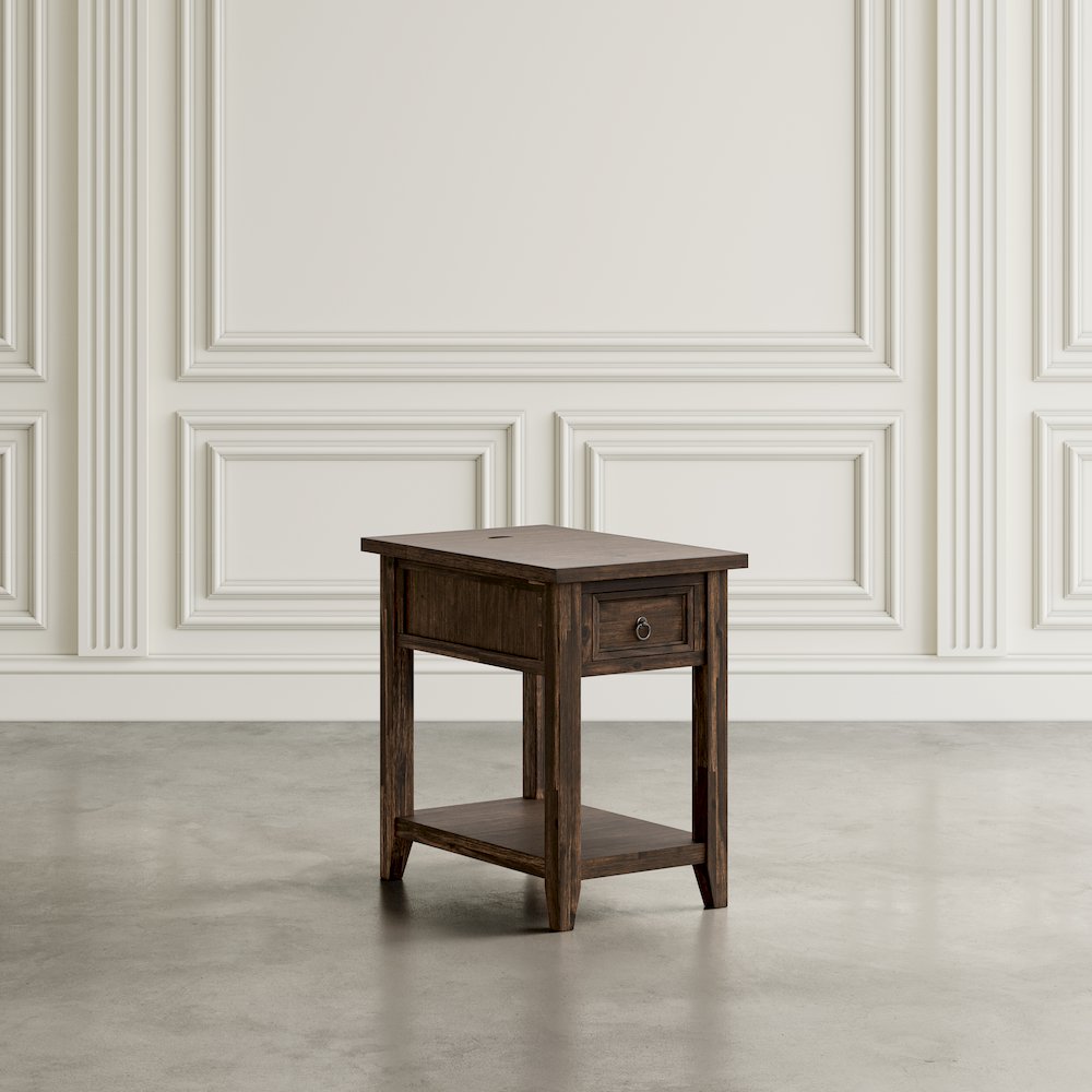 Bakersfield Mission Style  USB Charging Side Table