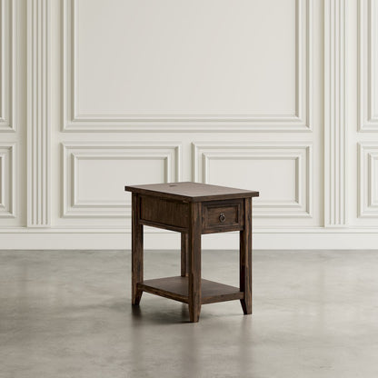 Bakersfield Mission Style  USB Charging Side Table