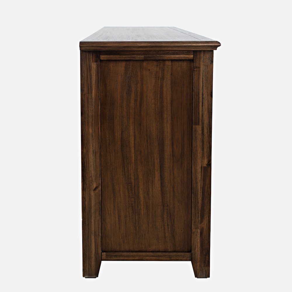 Bakersfield Rustic 60" Storage Console TV Stand with Electric Fireplace
