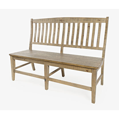 Carlyle Crossing Solid Wood 78" Six-Piece Dining Set with Bench and Slat Chairs