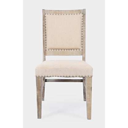Fairview Transitional Solid Wood Upholstered Side Chair (Set of 2)
