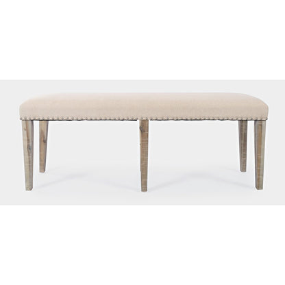 Fairview Transitional 52" Backless Upholstered Dining Bench