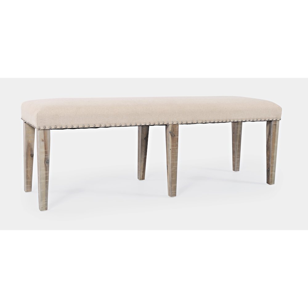 Fairview Transitional 52" Backless Upholstered Dining Bench