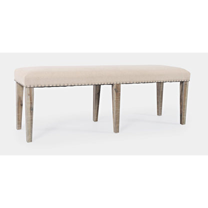 Fairview Transitional 52" Backless Upholstered Dining Bench