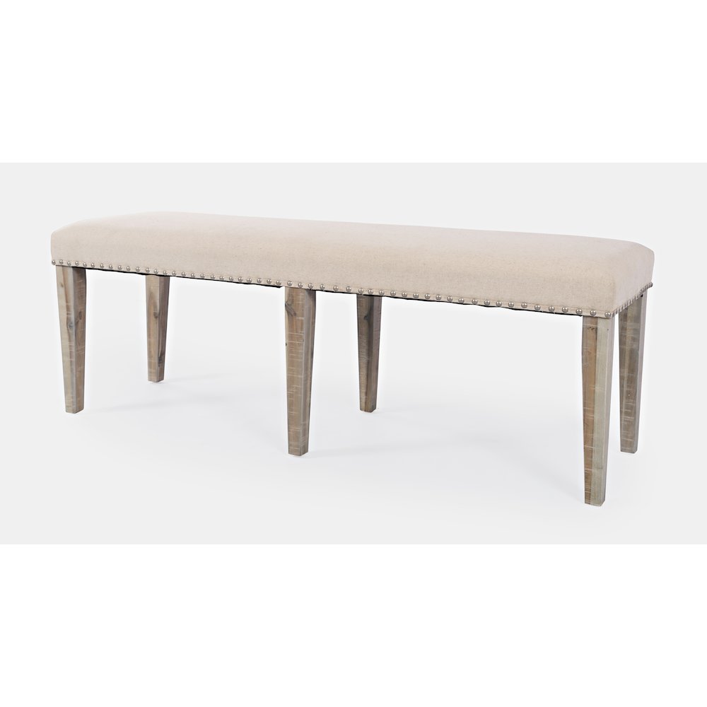 Fairview Transitional 52" Backless Upholstered Dining Bench