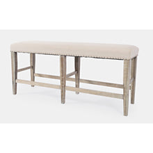 Fairview Transitional 52" Backless Upholstered Counter Height Bench