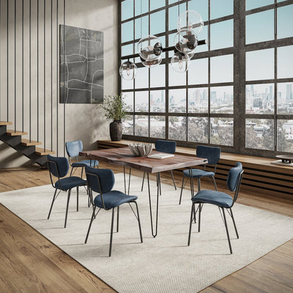 60" Seven Piece Modern Dining Set