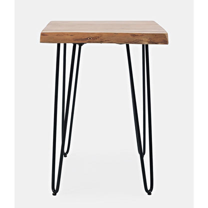 Nature's Edge Solid Acacia Chairside Table, Natural