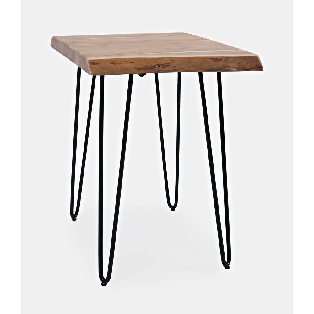 Nature's Edge Solid Acacia Chairside Table, Natural