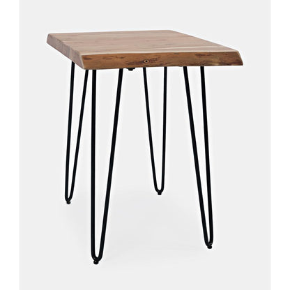 Nature's Edge Solid Acacia Chairside Table, Natural