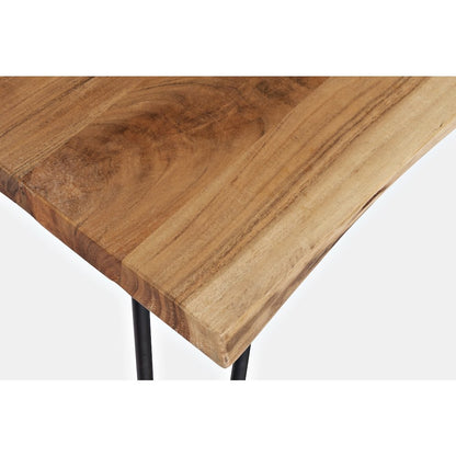 Nature's Edge Solid Acacia 79" Modern Live Edge Dining Table