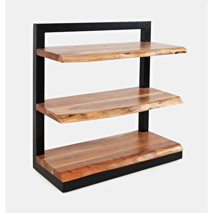 Nature's Edge Solid Acacia 3 Shelf Bookcase