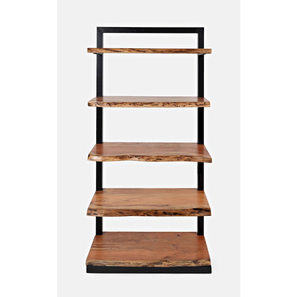 Nature's Edge Solid Acacia 5 Shelf Bookcase