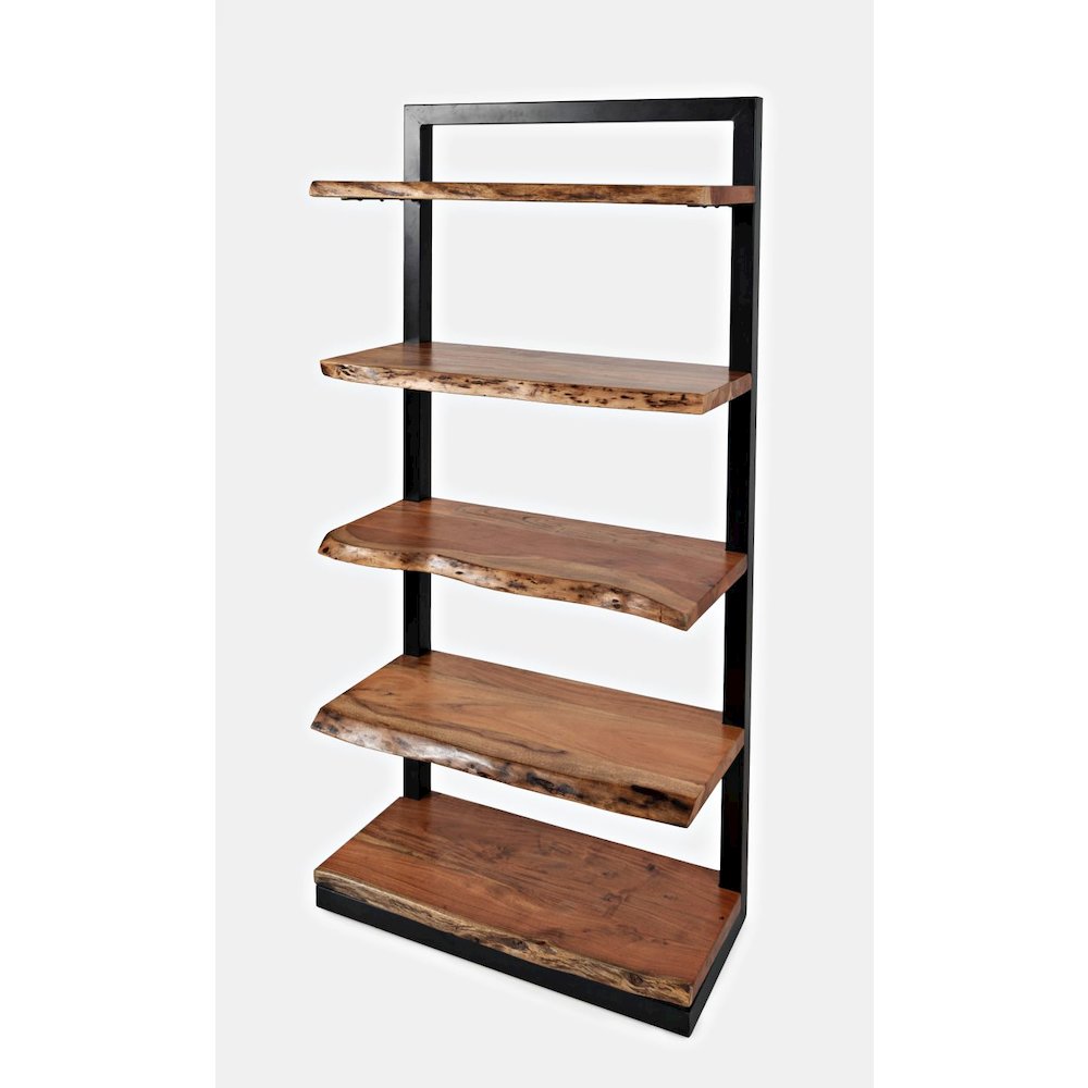 Nature's Edge Solid Acacia 5 Shelf Bookcase