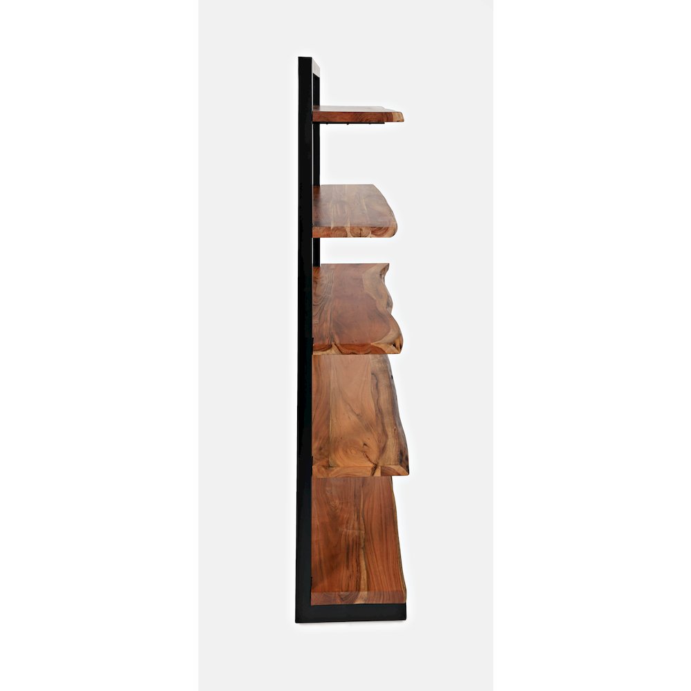 Nature's Edge Solid Acacia 5 Shelf Bookcase