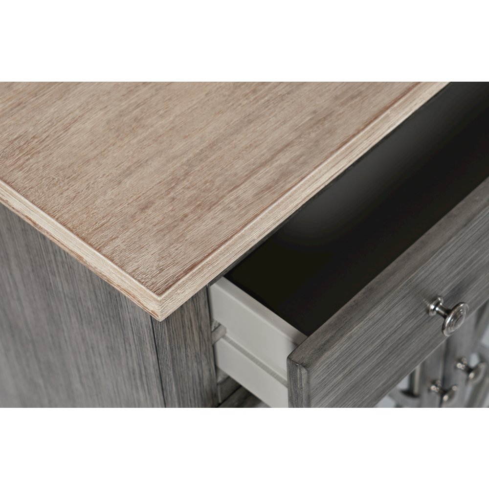 Aurora Hills Country Wire-Brushed 6 Door Accent Chest
