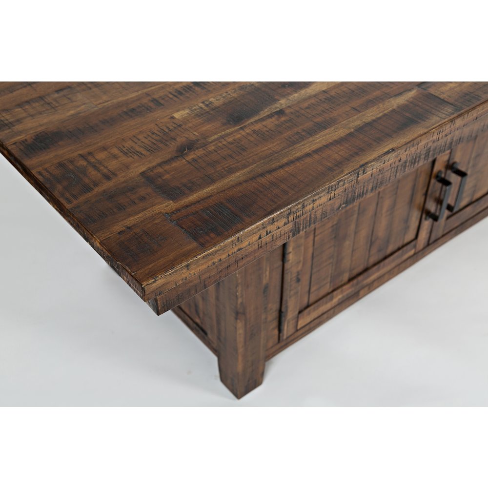 Cannon Valley Rustic Industrial Brown 72" Table + 6 Upholstered Counter Stools