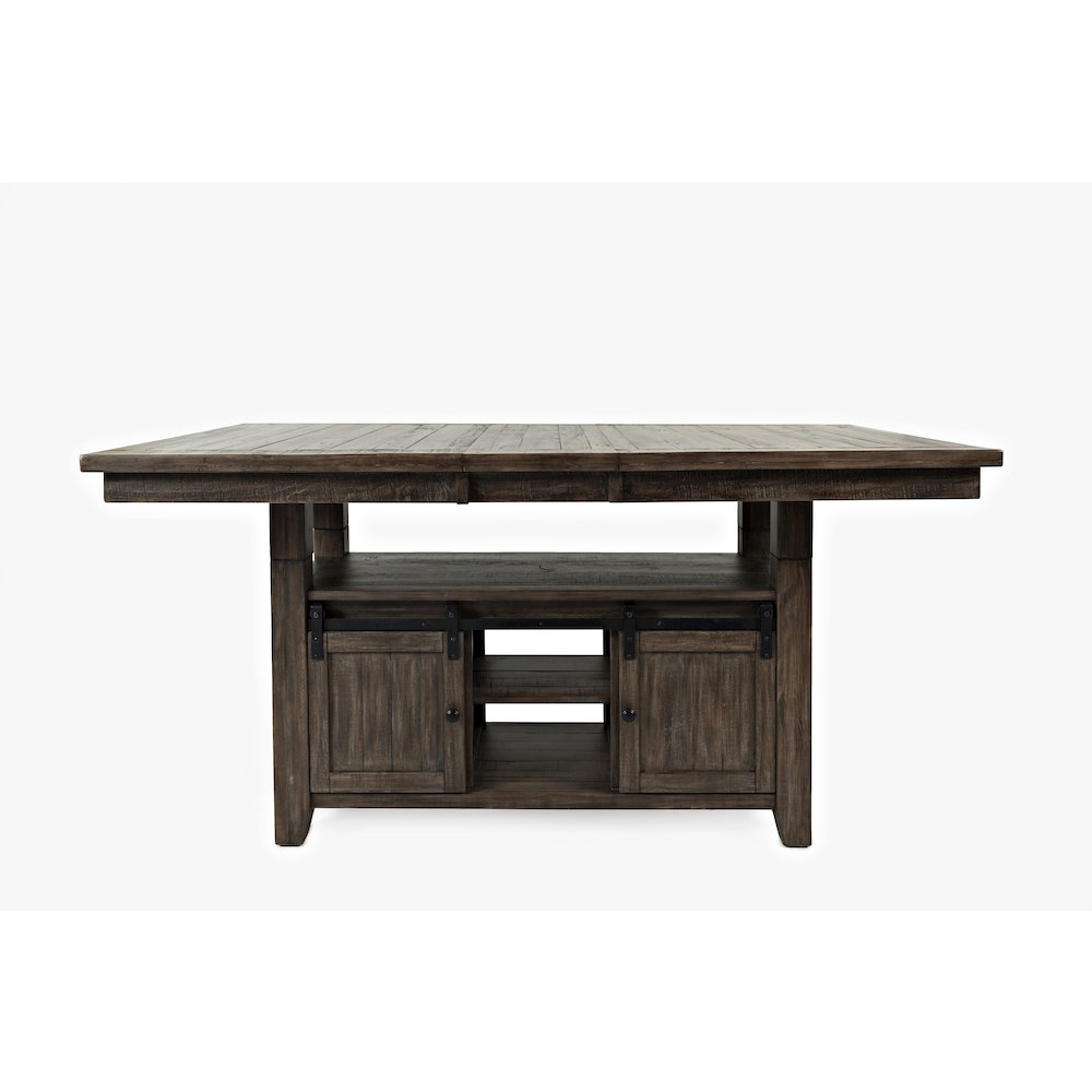 Madison County Reclaimed Pine 72" Farmhouse Storage Table Seven-Piece Dining Set