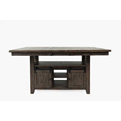 Madison County Reclaimed Pine 72" Farmhouse Storage Table Seven-Piece Dining Set