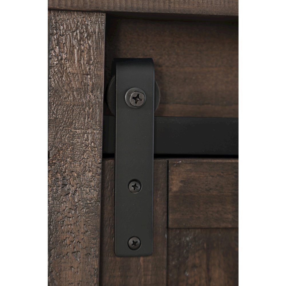 Madison County Rustic Reclaimed Pine Farmhouse Queen Barn Door Bed