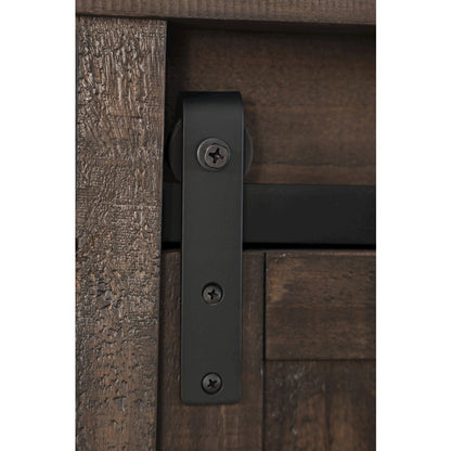 Madison County Rustic Reclaimed Pine Farmhouse Queen Barn Door Bed