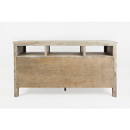 60" Media Console - Washed Grey