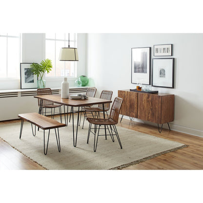 Nature's Edge 48'' Modern Solid Wood Live Edge Bench