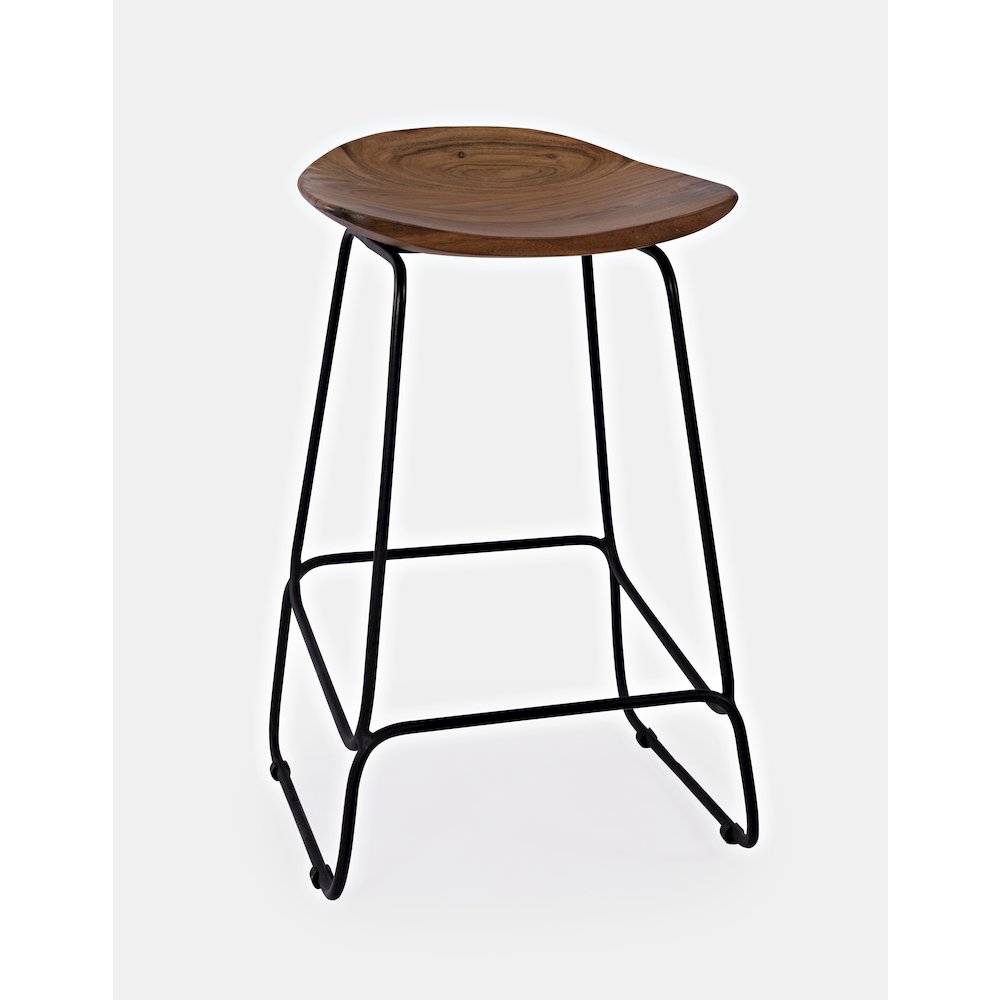 Nature's Edge Solid Acacia Counter Height Backless Stool (Set of 3)