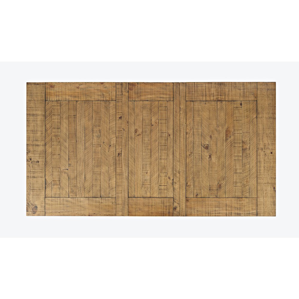 Telluride Rustic Farmhouse Solid Wood 78" Six-Piece Dining Set with Bench