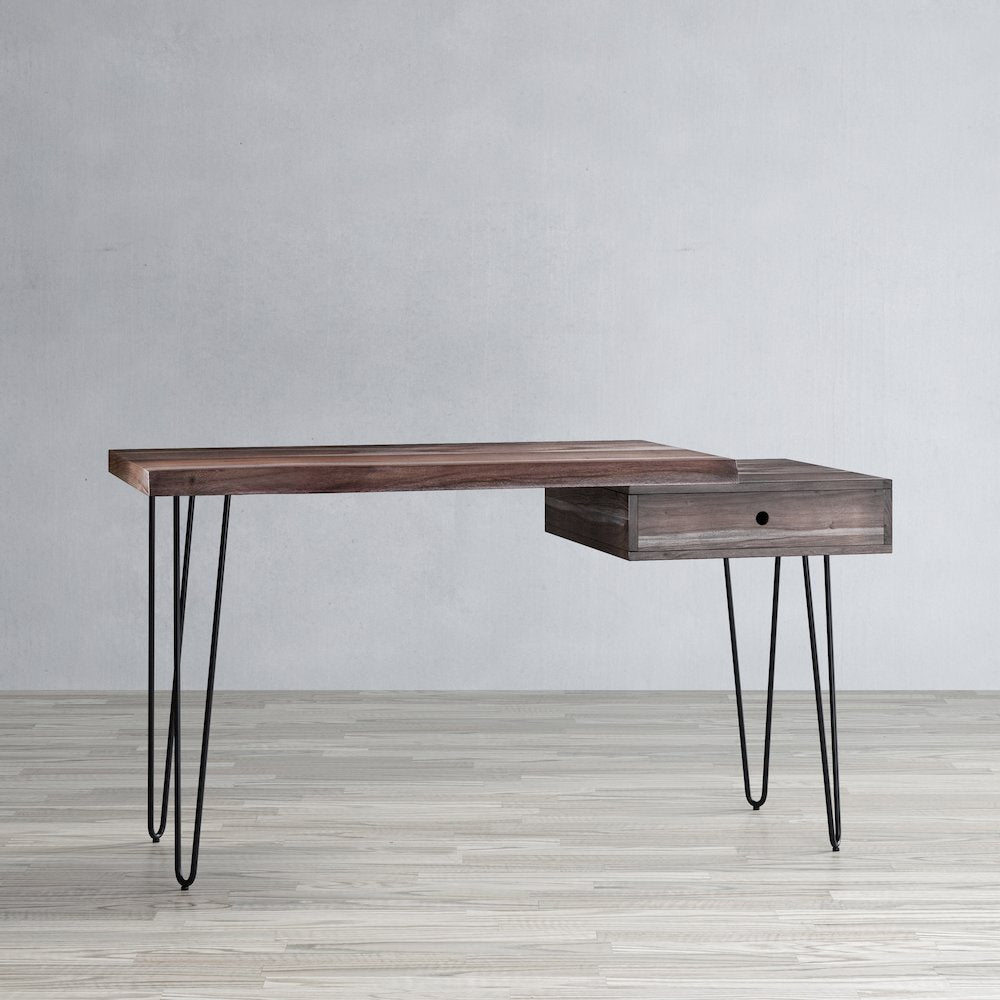 Nature's Edge Solid Acacia Desk with Drawer