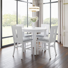 Urban Icon Contemporary 42" Round Counter Height Glass Inlay Dining Table