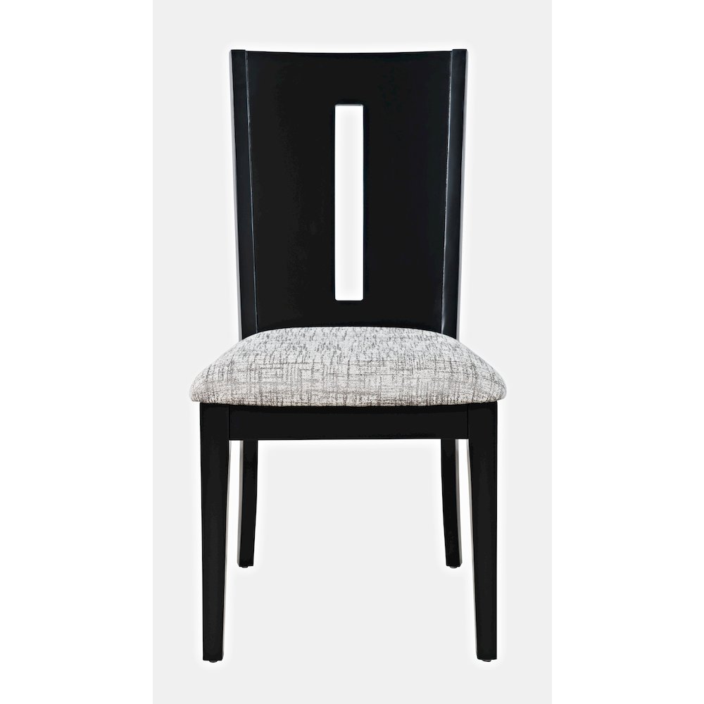 Urban Icon Contemporary 42" Round Five-Piece Dining Set with Upholstered Chairs