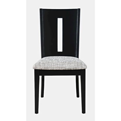 Urban Icon Contemporary 42" Round Five-Piece Dining Set with Upholstered Chairs